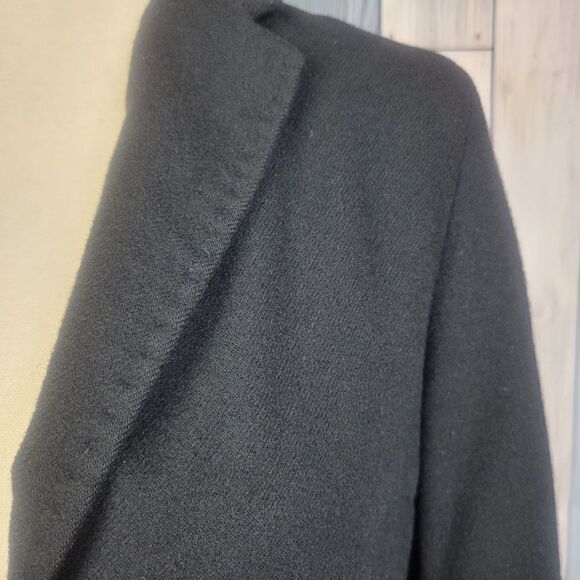 Tombolini Black Fitted Cashmere Blazer Two Button size Med Italy - Picture 4 of 11